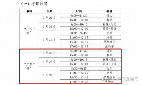 广州高考二模时间,广州高考二模时间2021